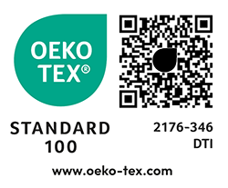 OEKO-TEX label logo og QR-kode