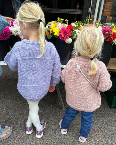 Storm Sweater Junior lyserød og lilla