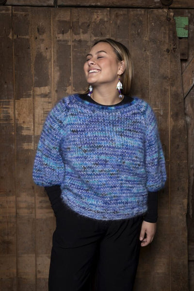 Mette Sweater med 3/4-ærmer fra Handdyed